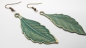 Preview: Blatt Ohrringe Vintage Optik bronzefarben Baum